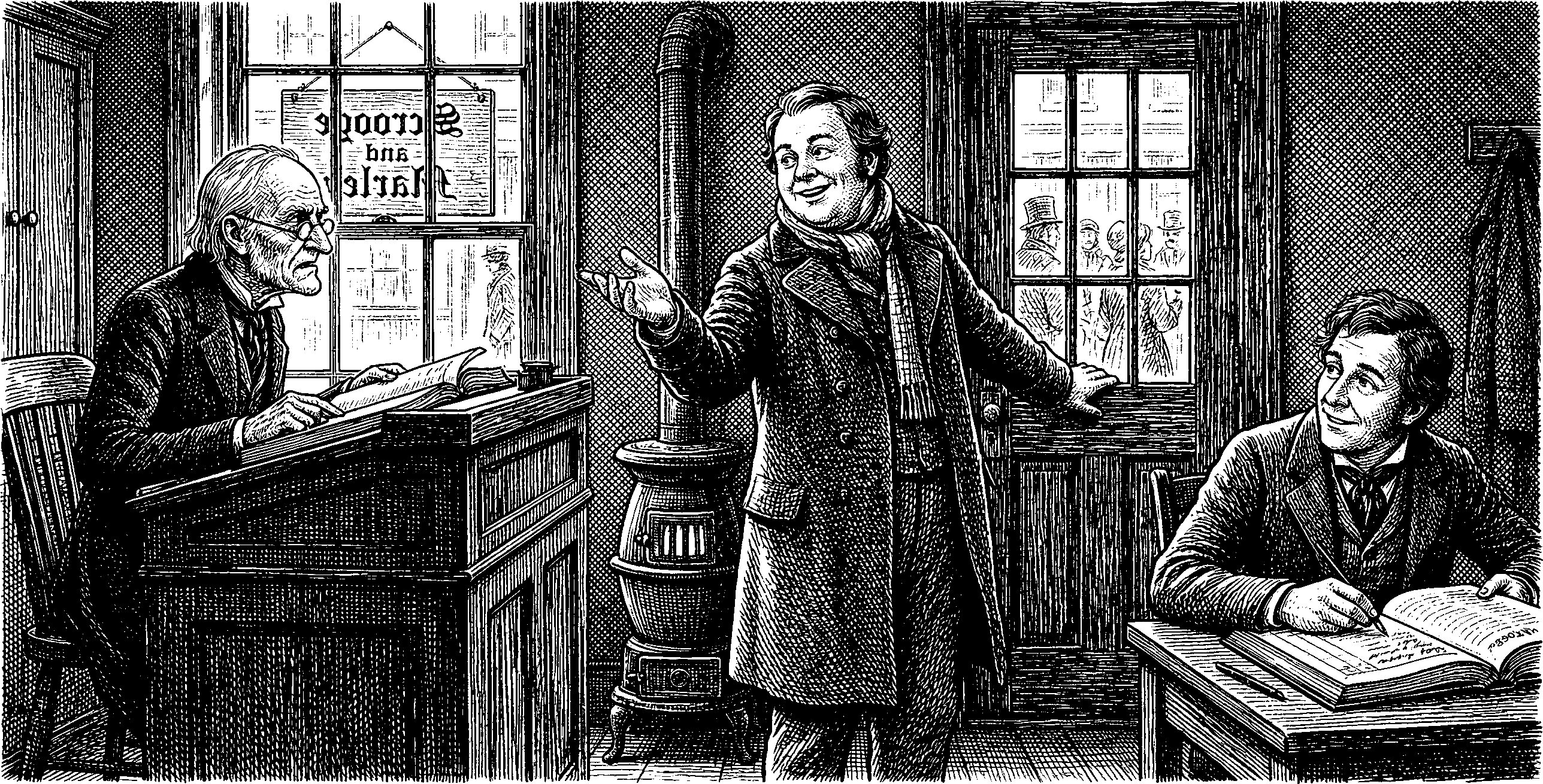 Scene from A Christmas Carol by Charles Dickens