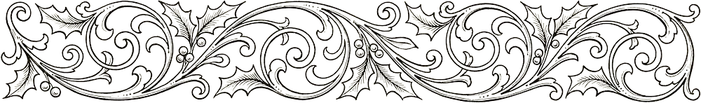 Decorative spacer with Christmas motif